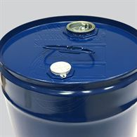 Metallic  lacquered drum with  screw  caps - 30 litres volume