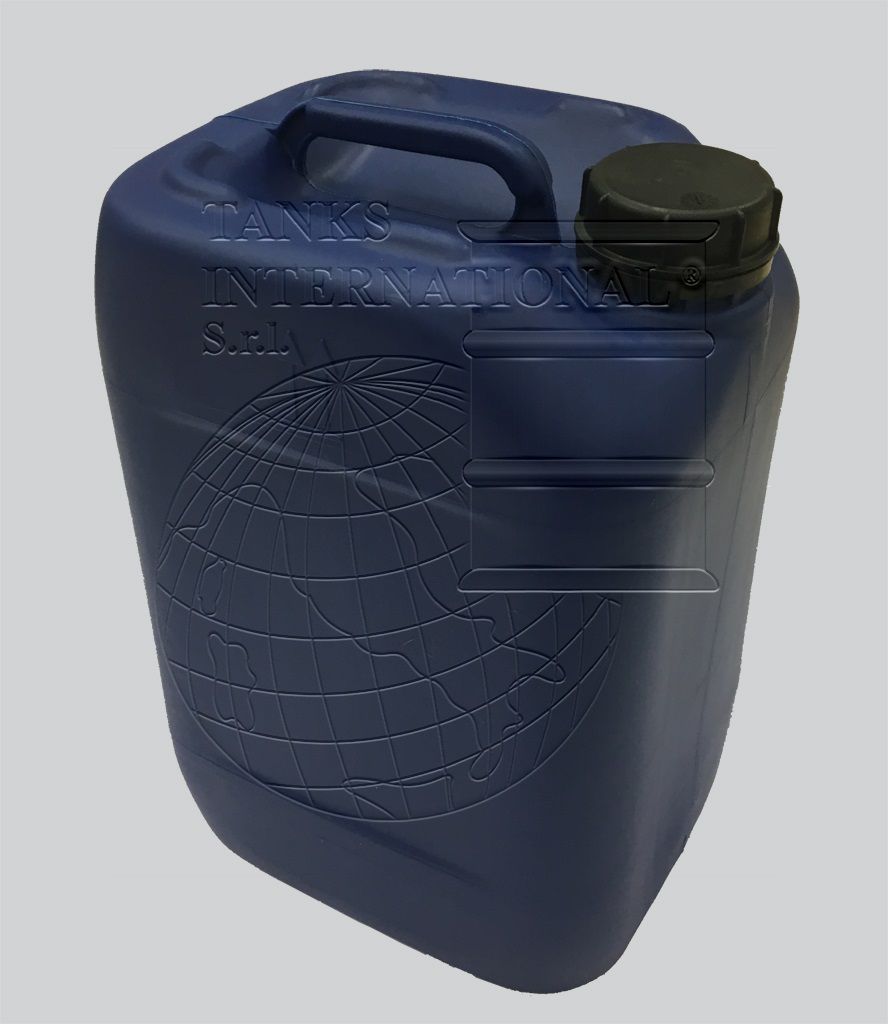 30 Liter/7.93 Gallon Blue HDPE Jerrican with 61mm Tamper-Evident Cap